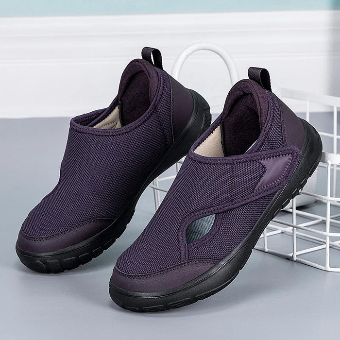 2025 Men's orthopedic wide foot swollen walking casual shoes thumb valgus adjustment soft and comfortable diabetic women's shoes