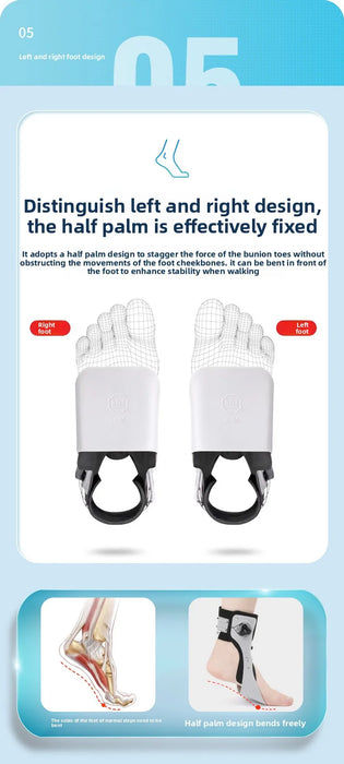Inflatable Drop Foot Brace Orthosis-AFO Ankle Support With Comfortable Adjustable Buckle for Hemiplegia Stroke Shoes Walking