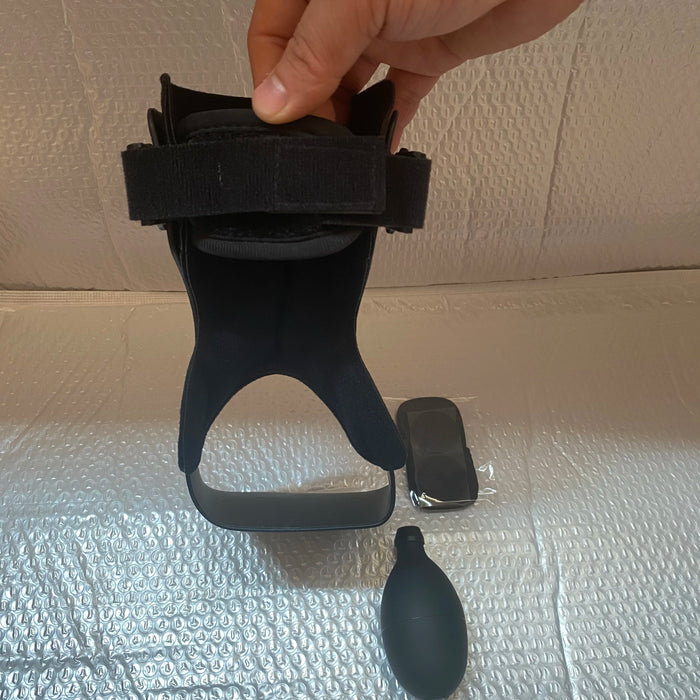 Inflatable Drop Foot Brace Orthosis-AFO Ankle Support With Comfortable Adjustable Buckle for Hemiplegia Stroke Shoes Walking