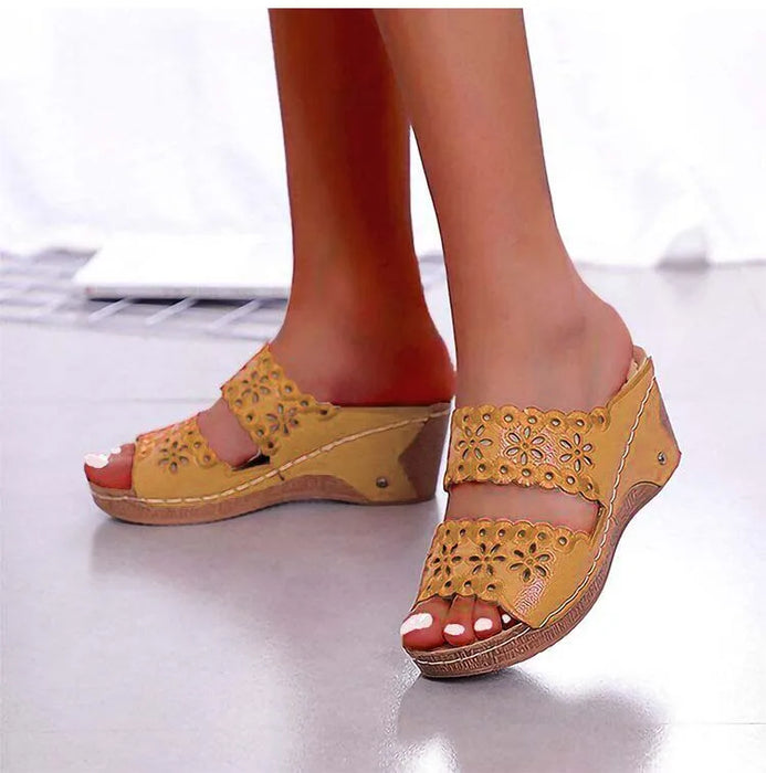 women platform walking sandals