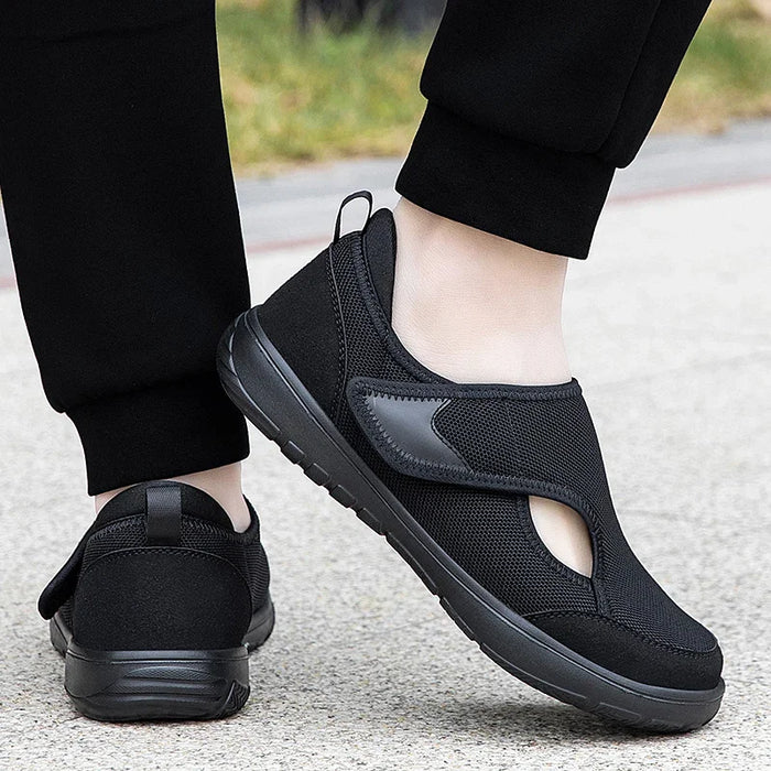 2025 Men's orthopedic wide foot swollen walking casual shoes thumb valgus adjustment soft and comfortable diabetic women's shoes