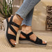 comfort platform wedge heel sandals