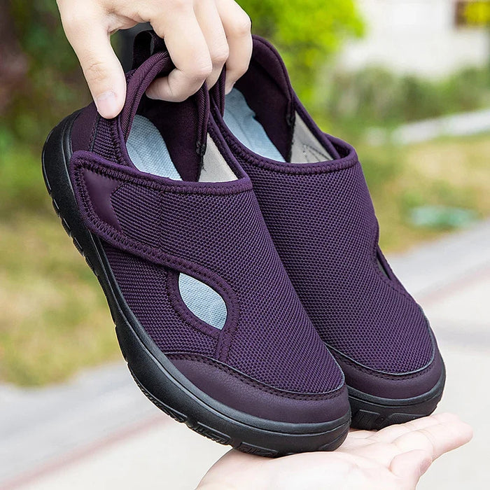2025 Men's orthopedic wide foot swollen walking casual shoes thumb valgus adjustment soft and comfortable diabetic women's shoes