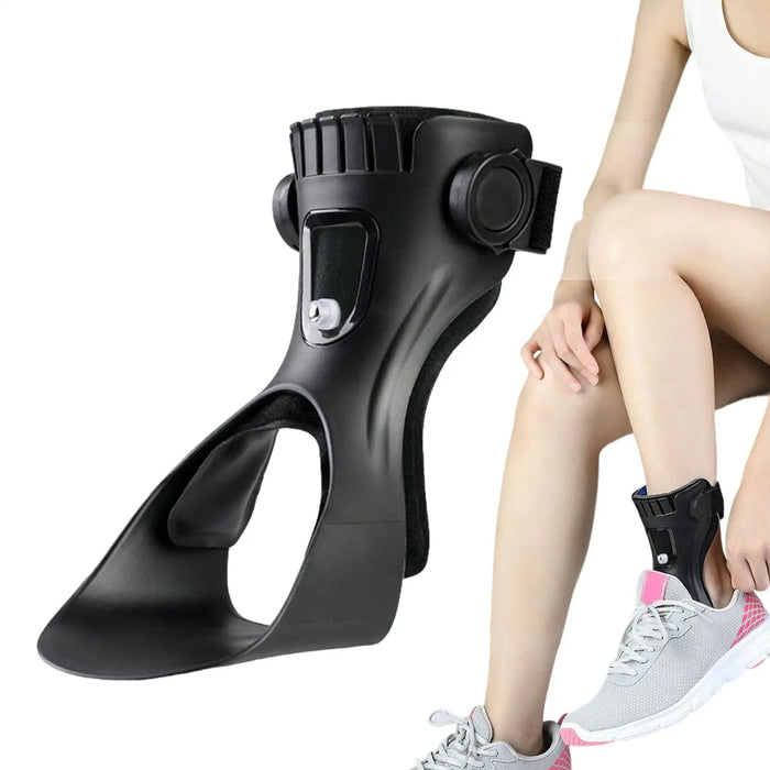Drop Foot Brace Orthosis Drop Foot Ankle Support With Comfortable Adjustable Buckle For Hemiplegia Strokes Shoes Walking
