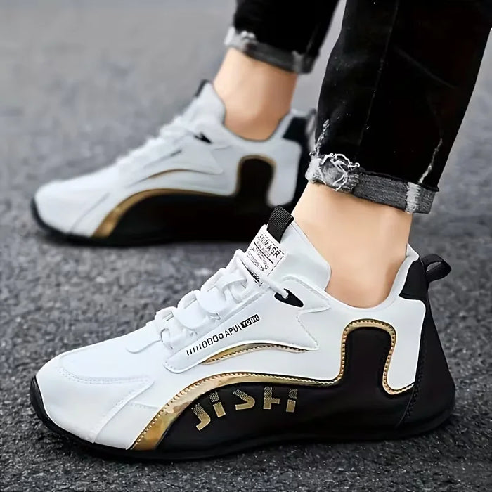 Men's Lightweight Breathable Training Shoes – Low-Top Lacing Style, Suitable for Gym Workouts, Daily Strolls, or Casual Wear. Th