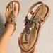 women low heel flat sandals