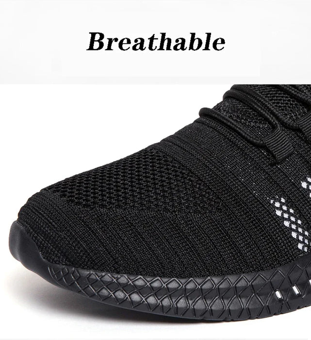 Breathable Men's Casual Sneakers Lightweight Outdoor Men Sneakers Anti-slip Flexible Male Running Shoes Comfortable Tennis