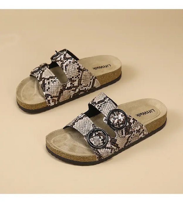classic cork footbed slides