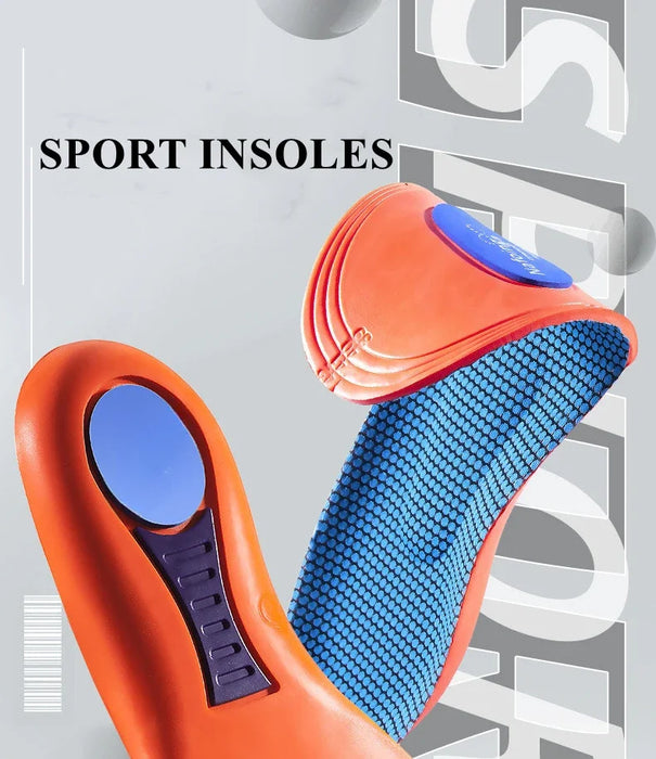 Orthopedic Insoles for Shoes Men Women Brand Arch Support Air Insole for Feet Shock-absorbing Baskets Sport Running Shoe Sole