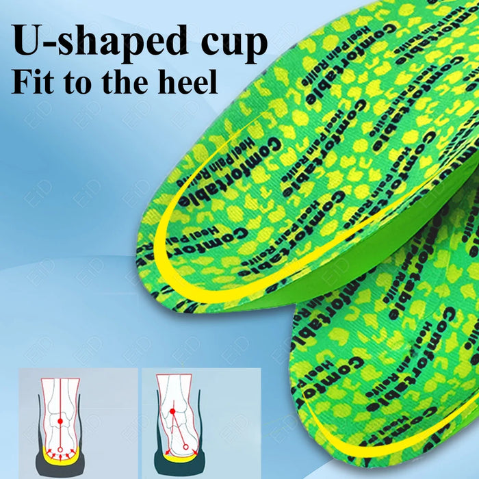 Orthopedic Insoles for Men Women Shoes Flat Feet Arch Support Running Insoles Sneakers  Plantar Fascitis Heel Lift Half Shoe Pad