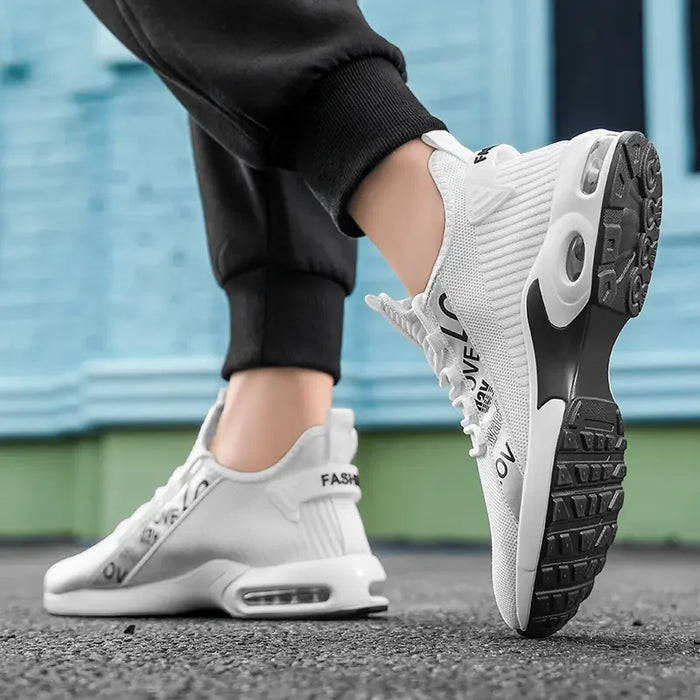 Man Sneakers Breathable Mesh Hiking Shoe Comfortable Walking Shoes Outdoor Fashion Travel Gym Exercise Casual Wear Facon Shoes