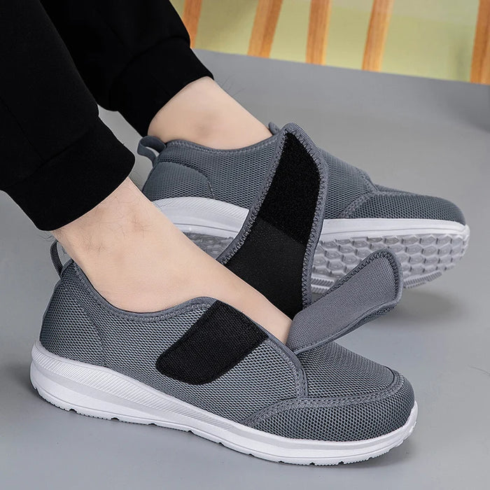 Lightweight Adjustable Diabetic Walking Shoes for Elderly Men and Women Orthopedic Foot Pain Relief Swollen Feet Comfort