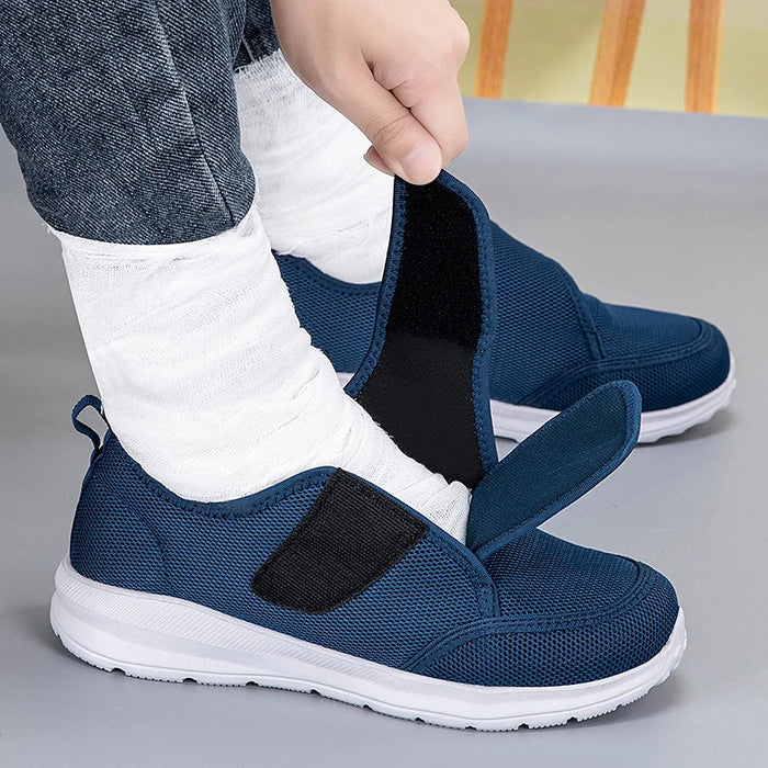 Lightweight Adjustable Diabetic Walking Shoes for Elderly Men and Women Orthopedic Foot Pain Relief Swollen Feet Comfort