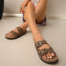 Soft Footbed Suede Cork Sandals – Comfortable Retro Clogs for Women