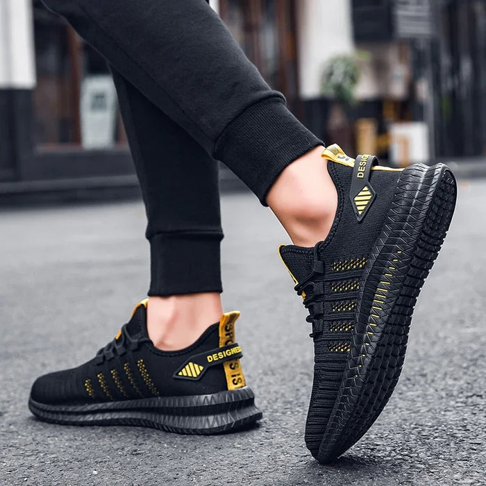 Breathable Men's Casual Sneakers Lightweight Outdoor Men Sneakers Anti-slip Flexible Male Running Shoes Comfortable Tennis