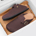 Suede Leather Cork Clogs – Comfortable Closed Toe Footbed Sandals