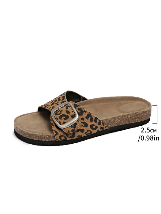 Soft Footbed Suede Cork Sandals – Comfortable Retro Clogs for Women