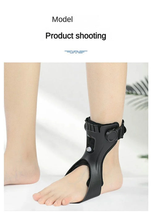 Drop Foot Brace AFO Orthosis Ankle Support with Comfortable Adjustable Buckle for Hemiplegia Stroke Walking Shoes
