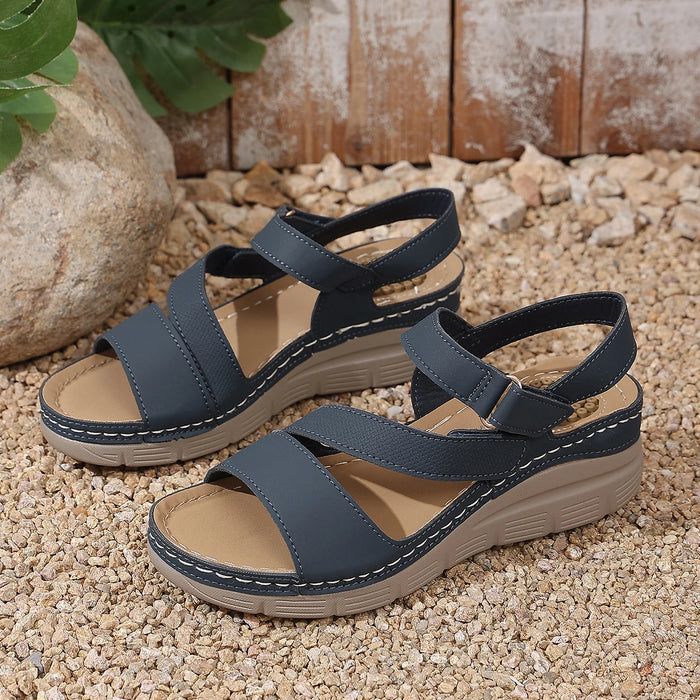 comfort platform wedge heel sandals