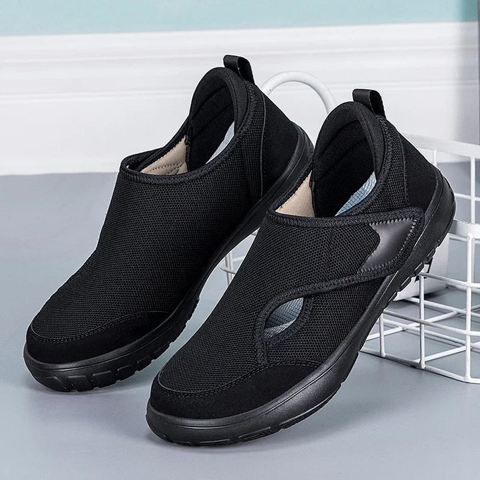 2025 Men's orthopedic wide foot swollen walking casual shoes thumb valgus adjustment soft and comfortable diabetic women's shoes