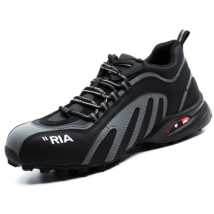 Lightweight for Running Safety Shoes Men Waterproof Slip on Work Steel Toe Boots Lightweight Shockproof Design Sneaker