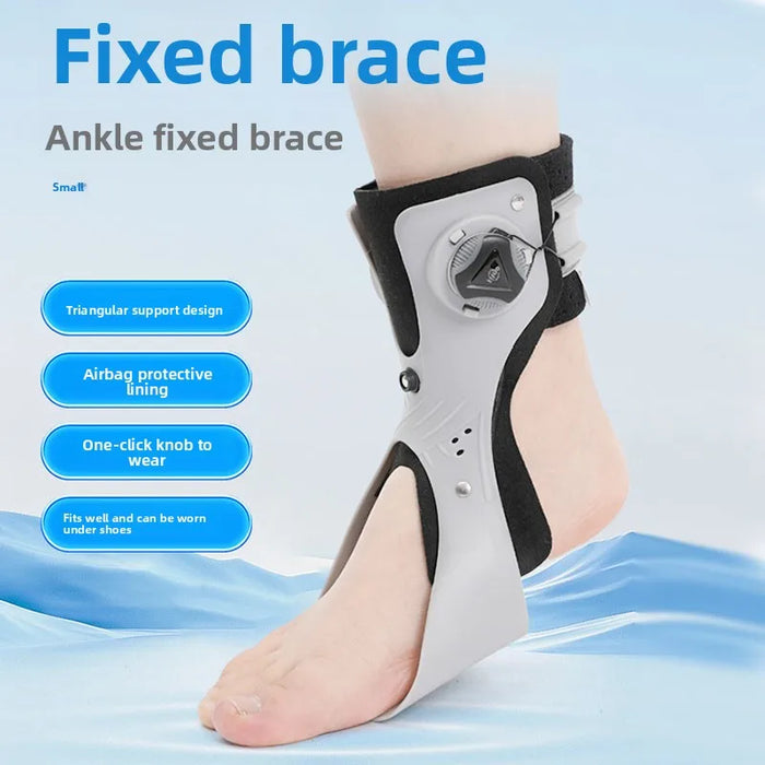Inflatable Drop Foot Brace Orthosis-AFO Ankle Support With Comfortable Adjustable Buckle for Hemiplegia Stroke Shoes Walking