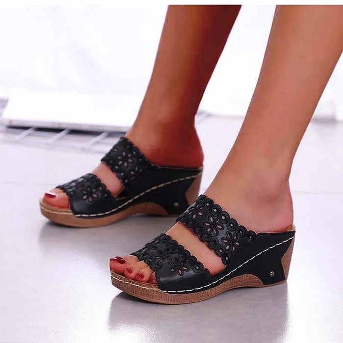 women platform walking sandals