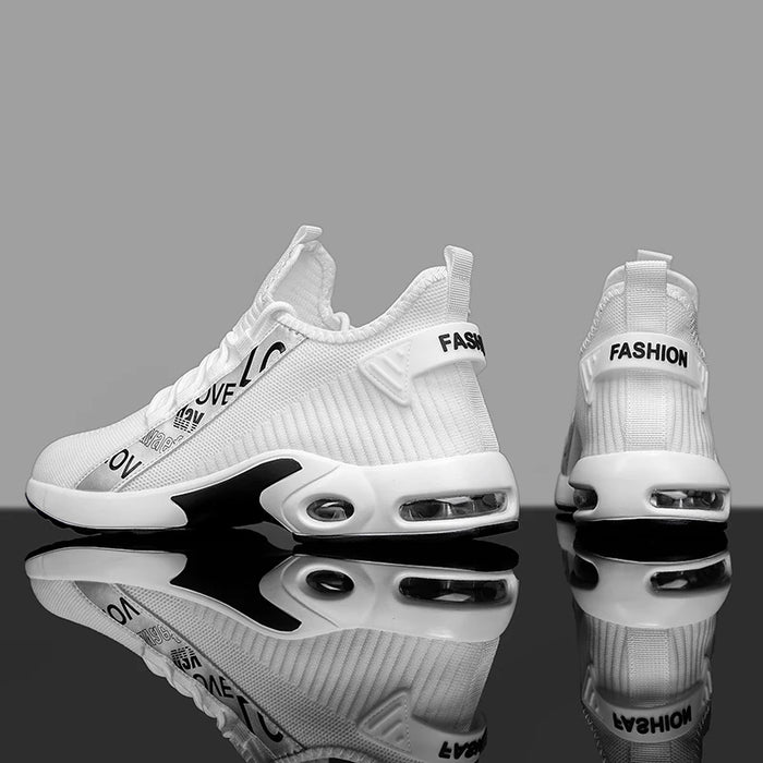Man Sneakers Breathable Mesh Hiking Shoe Comfortable Walking Shoes Outdoor Fashion Travel Gym Exercise Casual Wear Facon Shoes