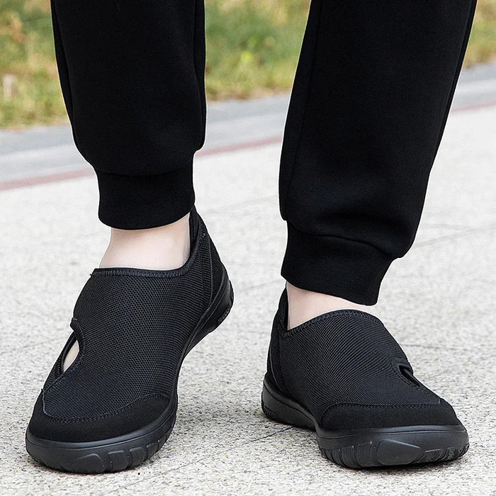 2025 Men's orthopedic wide foot swollen walking casual shoes thumb valgus adjustment soft and comfortable diabetic women's shoes