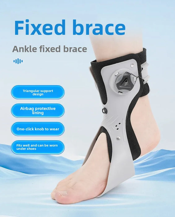 Inflatable Drop Foot Brace Orthosis-AFO Ankle Support With Comfortable Adjustable Buckle for Hemiplegia Stroke Shoes Walking