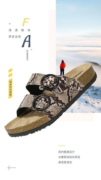 classic cork footbed slides