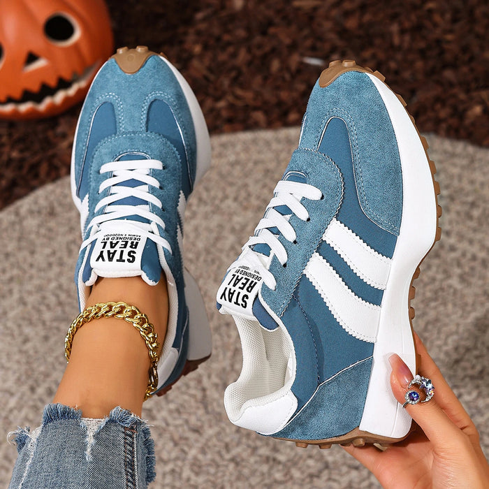 Women Sneakers Retro Casual Flat Bottom Round Toe Sports Shoes Spring Autumn Sneakers Women Fashionable Designer Shoes Women
