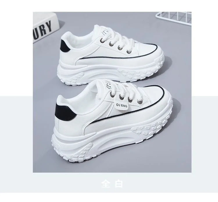 The New Retro Women Shoes Spring Platform Shoes Casual Sneakers Versatile Fashion Designer Shoes High Quality  Women Sneakers