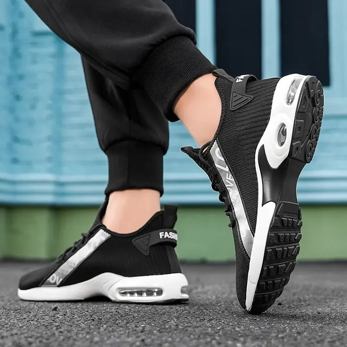 Man Sneakers Breathable Mesh Hiking Shoe Comfortable Walking Shoes Outdoor Fashion Travel Gym Exercise Casual Wear Facon Shoes