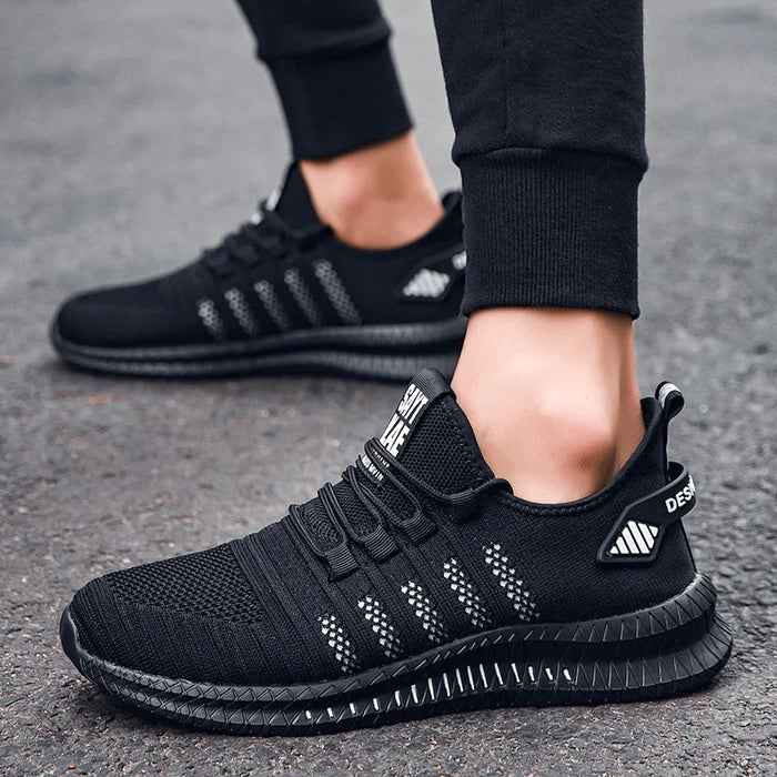 Breathable Men's Casual Sneakers Lightweight Outdoor Men Sneakers Anti-slip Flexible Male Running Shoes Comfortable Tennis