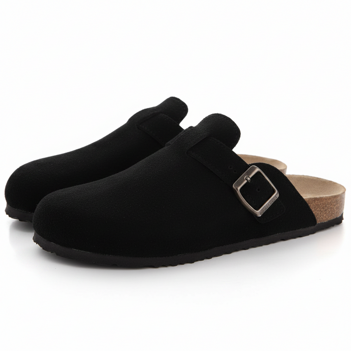 Leather Bockon Slippers