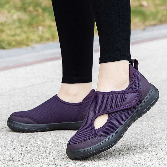 2025 Men's orthopedic wide foot swollen walking casual shoes thumb valgus adjustment soft and comfortable diabetic women's shoes