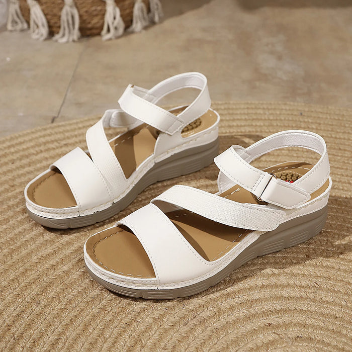 comfort platform wedge heel sandals