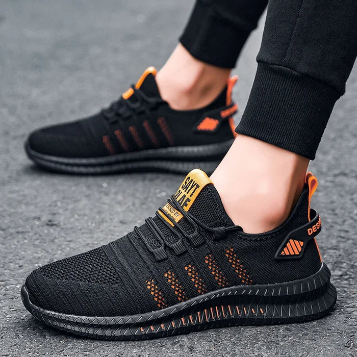 Breathable Men's Casual Sneakers Lightweight Outdoor Men Sneakers Anti-slip Flexible Male Running Shoes Comfortable Tennis