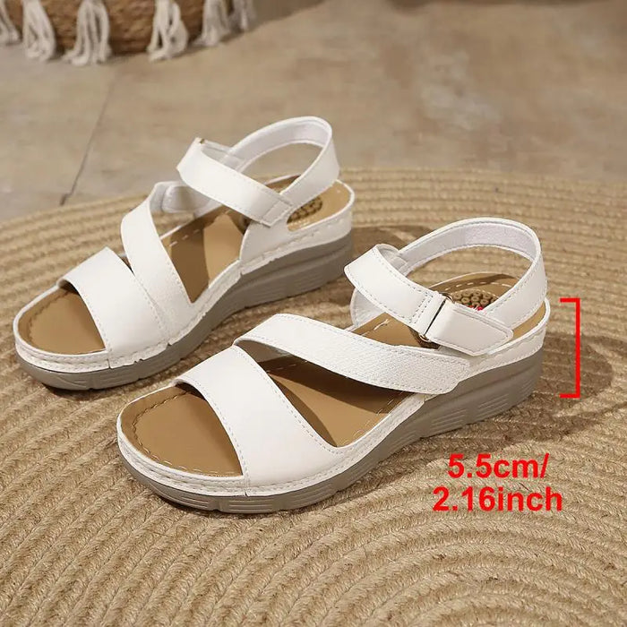 comfort platform wedge heel sandals