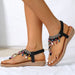 women low heel flat sandals