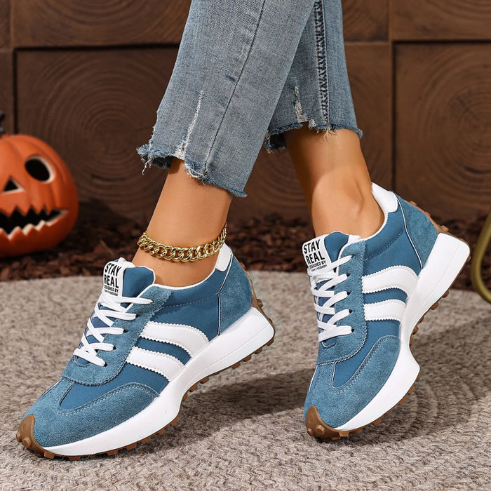 Women Sneakers Retro Casual Flat Bottom Round Toe Sports Shoes Spring Autumn Sneakers Women Fashionable Designer Shoes Women