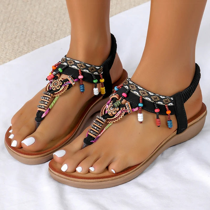 women low heel flat sandals