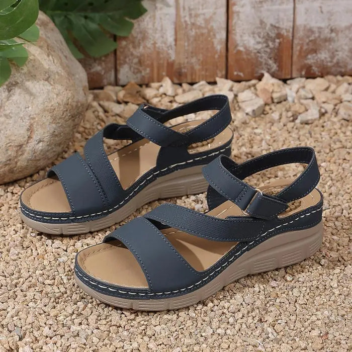 comfort platform wedge heel sandals