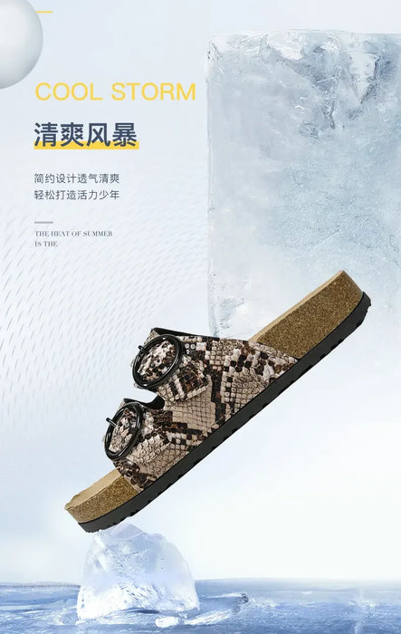 classic cork footbed slides