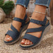 comfort platform wedge heel sandals