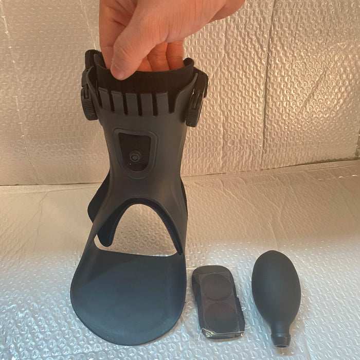 Inflatable Drop Foot Brace Orthosis-AFO Ankle Support With Comfortable Adjustable Buckle for Hemiplegia Stroke Shoes Walking