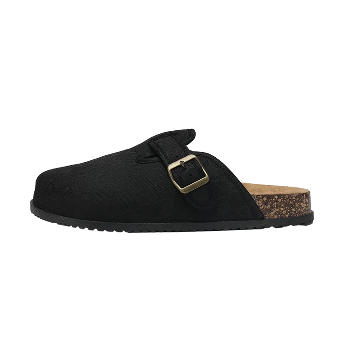 thick bottom cork mule sandals