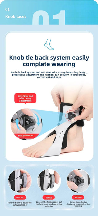 inflatable drop foot brace