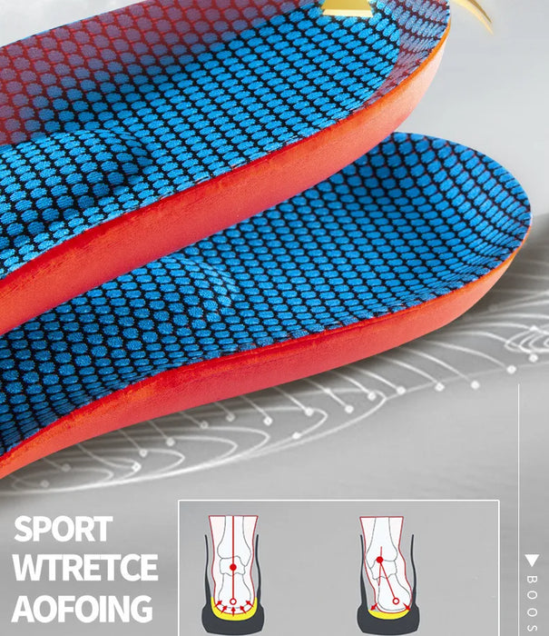Orthopedic Insoles for Shoes Men Women Brand Arch Support Air Insole for Feet Shock-absorbing Baskets Sport Running Shoe Sole